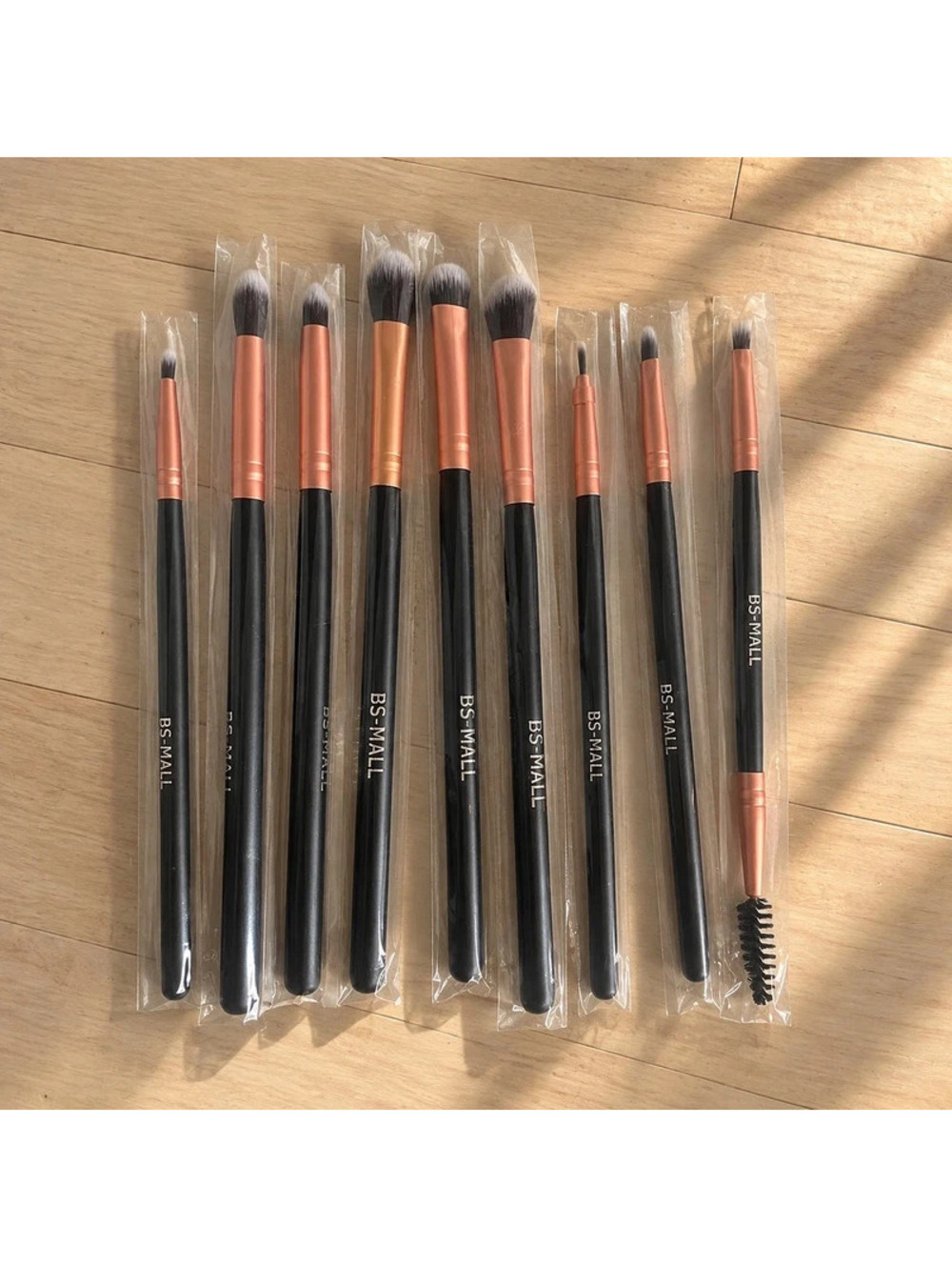 BS-MALL 9 Piece Makeup Brush Set Face Eye Blending Brushes NEW Sealed